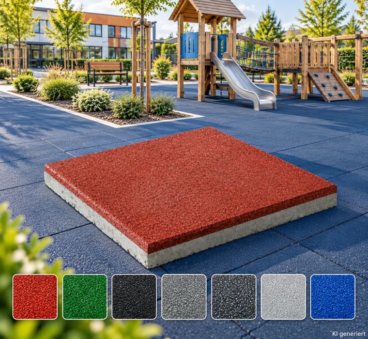 Concrete fall protection slabs